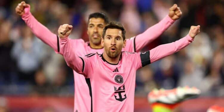Messi Anota Dos Goles Y Establece Récord De La Mls En La Victoria De Miami Sobre Nueva Inglaterra